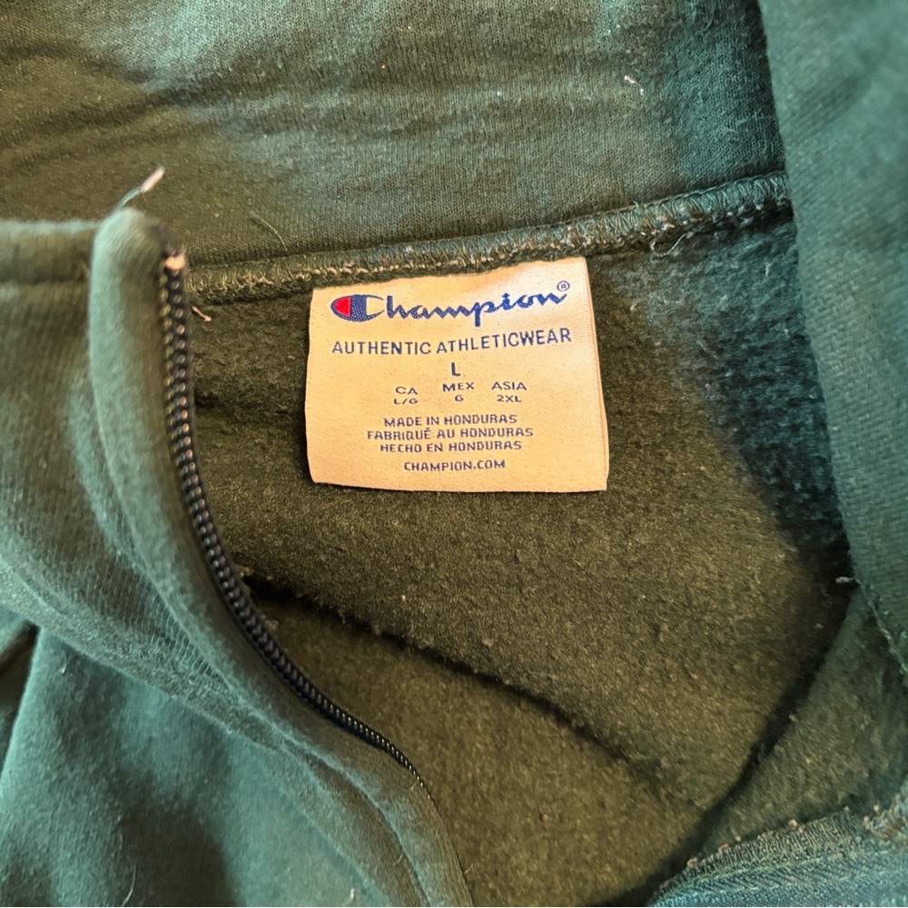 Champion green mens pullover shirt size large - Picture 4 of 4